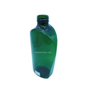 Chai nhựa PET 600ml màu xanh rêu 3