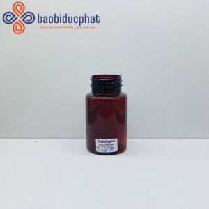 Lọ đựng thuốc viên 120cc màu nâu