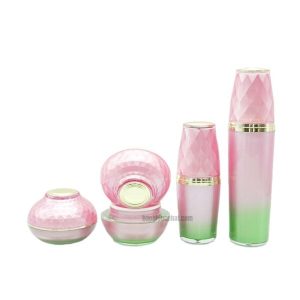 Set mỹ phẩm dưỡng da màu hồng sen nhựa Acrylic cao cấp