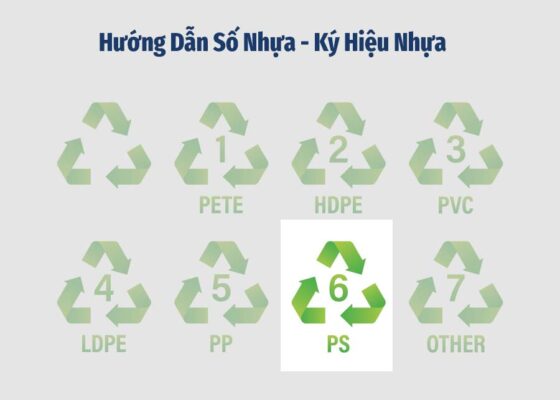 Ký hiệu nhựa số 6 ps