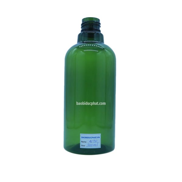 chai nhựa PET 300ml màu xanh rêu