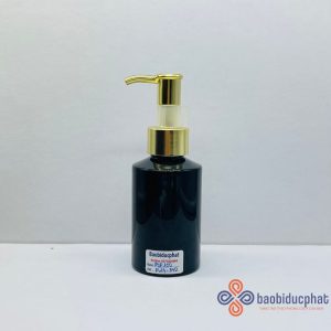 Chai bầu tròn nhựa PET màu đen dung tích 100ml