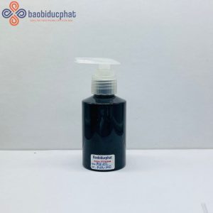 Chai bầu tròn nhựa PET màu đen dung tích 100ml