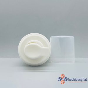 Chai bọt cạo râu nhựa PP màu trắng sứ 100ml