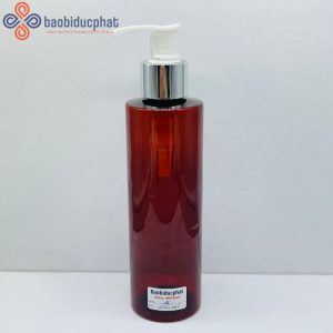 Chai dầu gội nhựa pet 200ml màu nâu