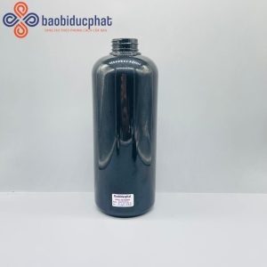 Chai dầu gội nhựa PET màu đen 800ml