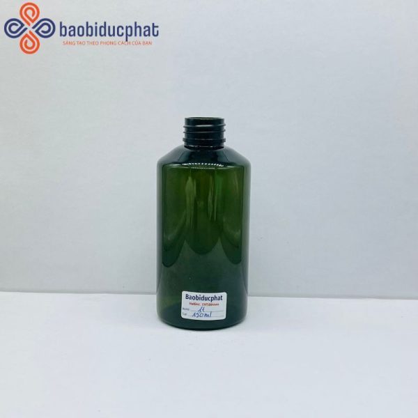 Chai dầu gội nhựa pet màu xanh 150ml