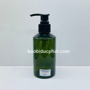 Chai dầu gội nhựa pet màu xanh 150ml