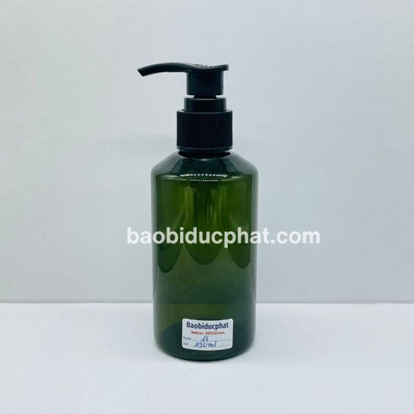 Chai dầu gội nhựa pet màu xanh 150ml