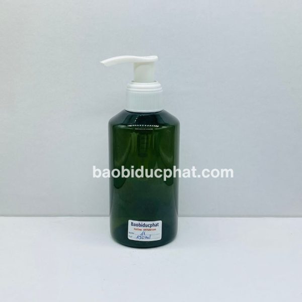 Chai dầu gội nhựa pet màu xanh 150ml