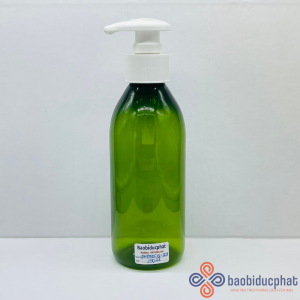 Chai dầu gội pet màu xanh 250ml