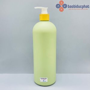 Chai đựng mỹ phẩm nhựa hdpe màu xanh 850ml