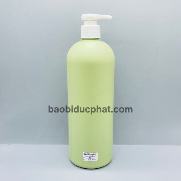 Chai đựng mỹ phẩm nhựa hdpe màu xanh 850ml