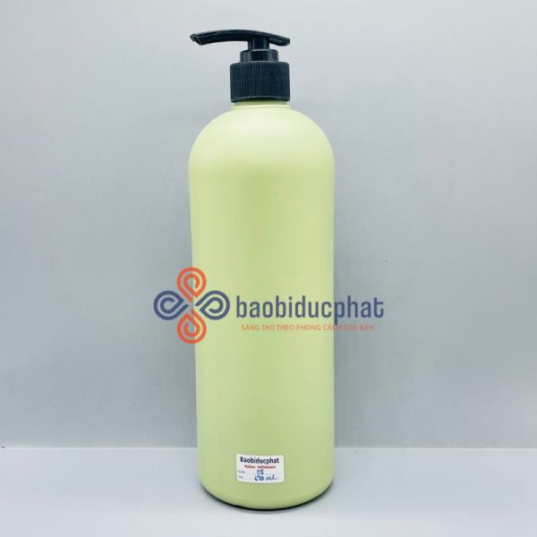 Chai đựng mỹ phẩm nhựa hdpe màu xanh 850ml