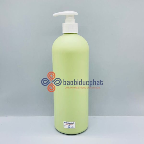 Chai đựng mỹ phẩm nhựa hdpe màu xanh 850ml