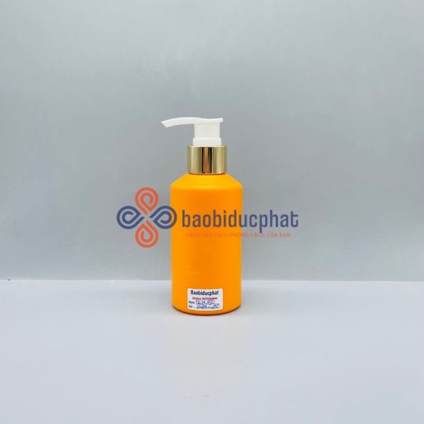 Chai HDPE 150ml màu cam