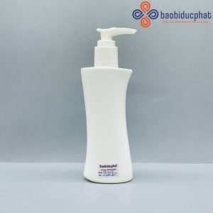 Chai hdpe đựng dầu gội 150ml màu trắng sứ