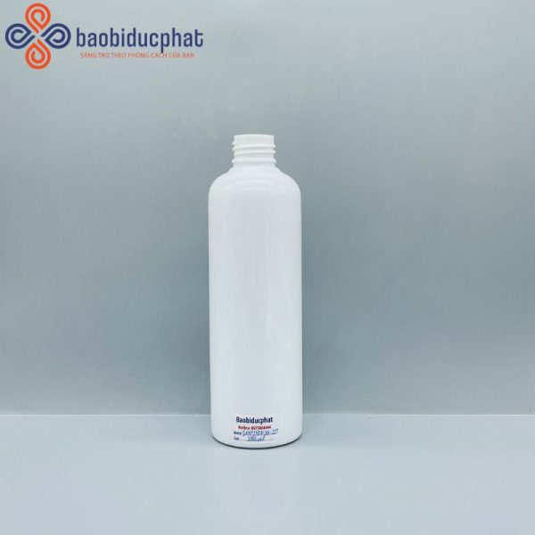 Chai HDPE trắng 250ml đựng dầu gội dầu xả