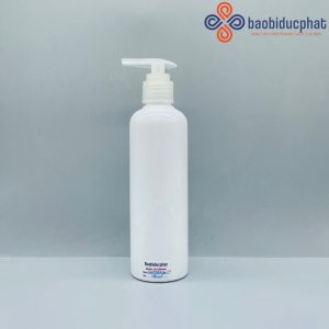 Chai HDPE trắng 250ml đựng dầu gội dầu xả