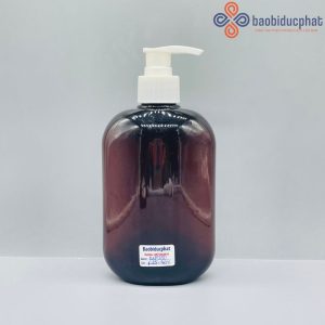 Chai lọ nhựa pet màu nâu 350ml