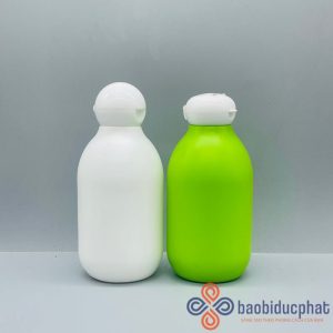 Chai nhựa hdpe 200ml màu trắng, màu xanh