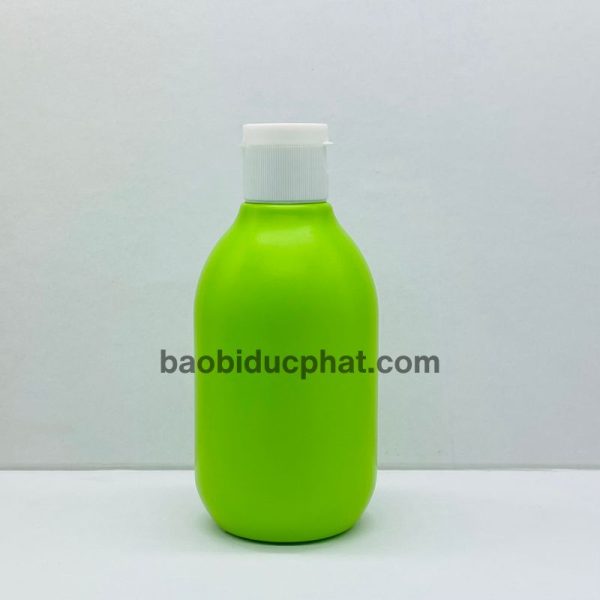 Chai nhựa hdpe 200ml màu trắng, màu xanh