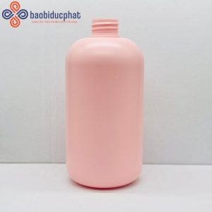 Chai nhựa HDPE 500ml màu hồng, xanh