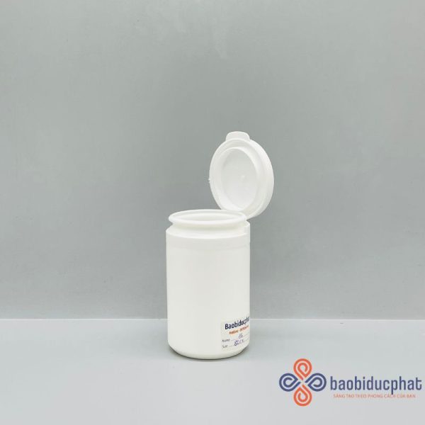 Chai nhựa hdpe đựng thuốc màu trắng sứ dung tích 80ml