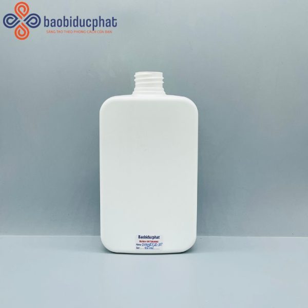 Chai nhựa HDPE màu trắng sứ 480ml