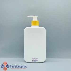 Chai nhựa HDPE màu trắng sứ 480ml