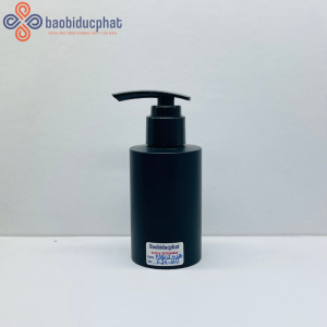 Chai nhựa HDPE nắp bơm 120ml màu đen