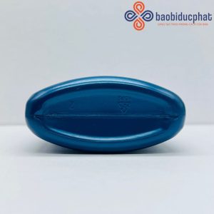 Chai nhựa HDPE vuông dẹp màu xanh dương 120ml