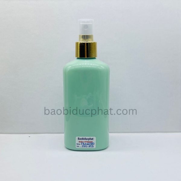 Chai nhựa pet 200ml màu xanh