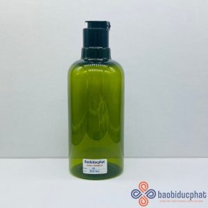 Chai nhựa PET 300ml đựng sữa tắm màu xanh