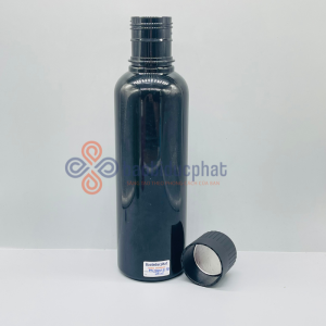 Chai nhựa PET 600ml màu đen