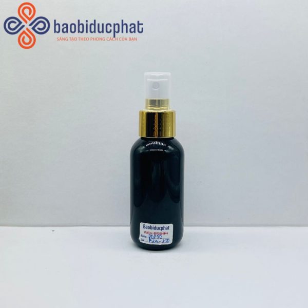 Chai nhựa PET 80ml màu đen