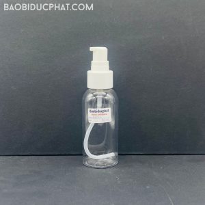 Chai nhựa PET 80ml trong suốt đựng mỹ phẩm