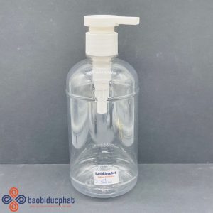 Chai nhựa pet bầu dục trong suốt 500ml