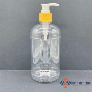 Chai nhựa pet bầu dục trong suốt 500ml