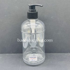 Chai nhựa pet bầu dục trong suốt 500ml