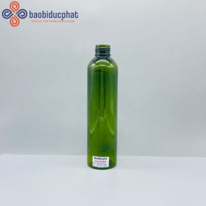 Chai nhựa pet dài màu xanh 200ml