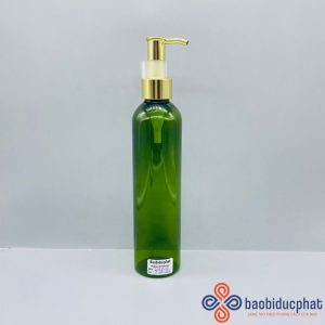 Chai nhựa pet dài màu xanh 200ml