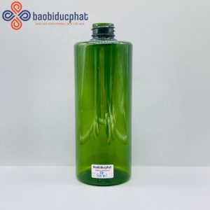 Chai nhựa pet dài màu xanh 520ml