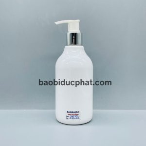 Chai nhựa pet dáng bầu 300ml màu trắng sứ