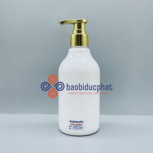 Chai nhựa pet dáng bầu 300ml màu trắng sứ