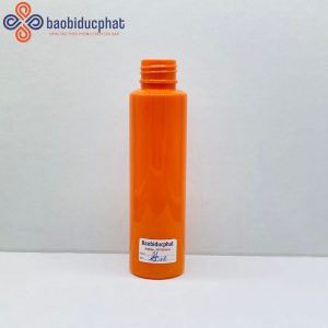 Chai nhựa pet màu cam 100ml