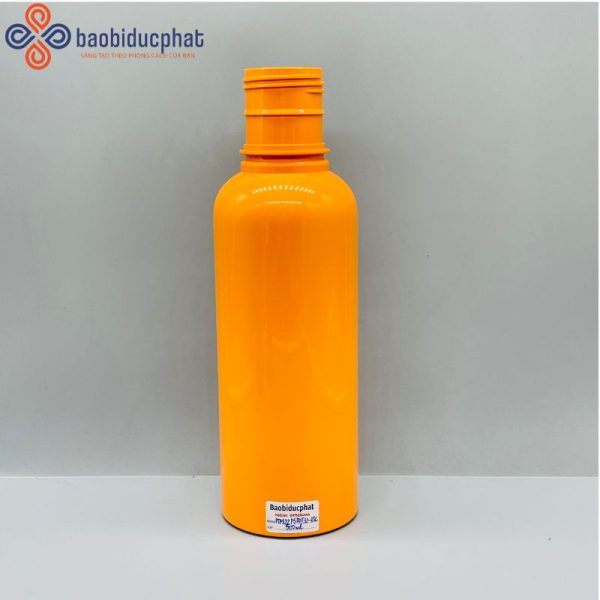 Chai nhựa PET màu cam 500ml