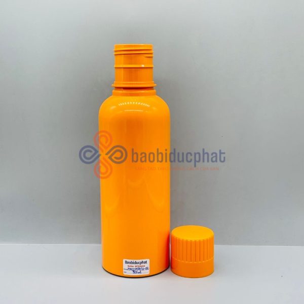 Chai nhựa PET màu cam 500ml