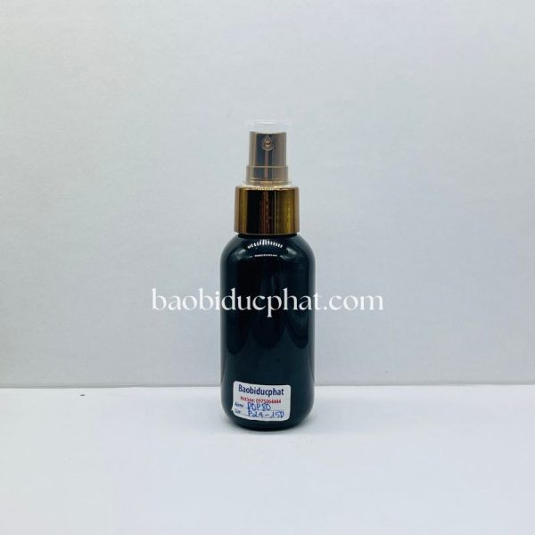 Chai nhựa PET màu đen cổ 24 dung tích 80ml