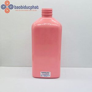 Chai nhựa Pet màu hồng 400ml